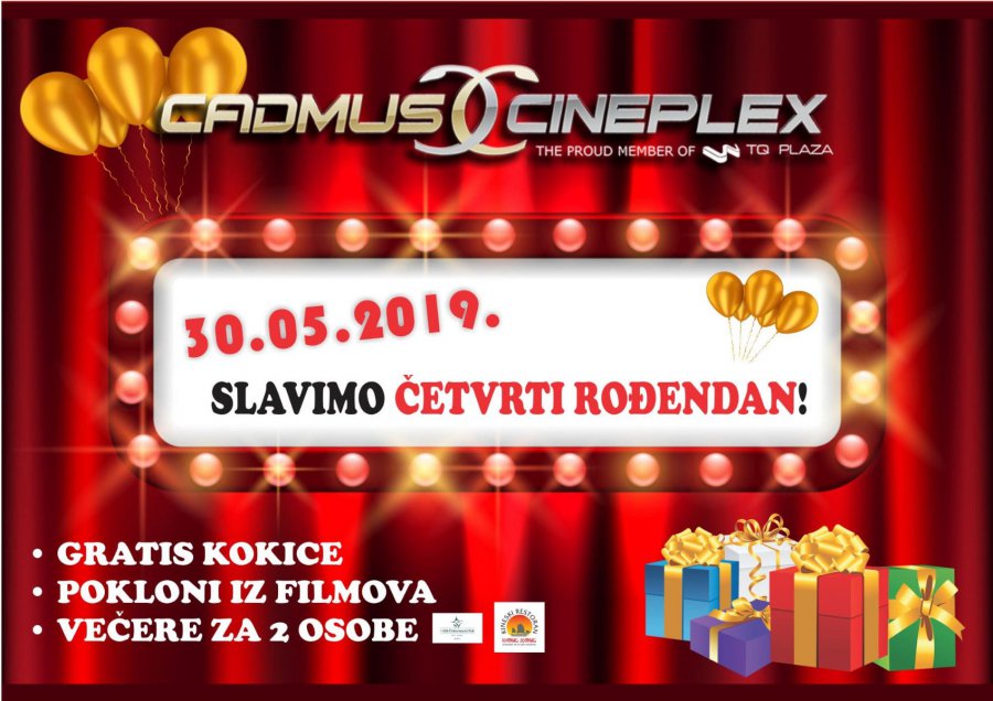 Cadmus Cineplex slavi četvrti rođendan