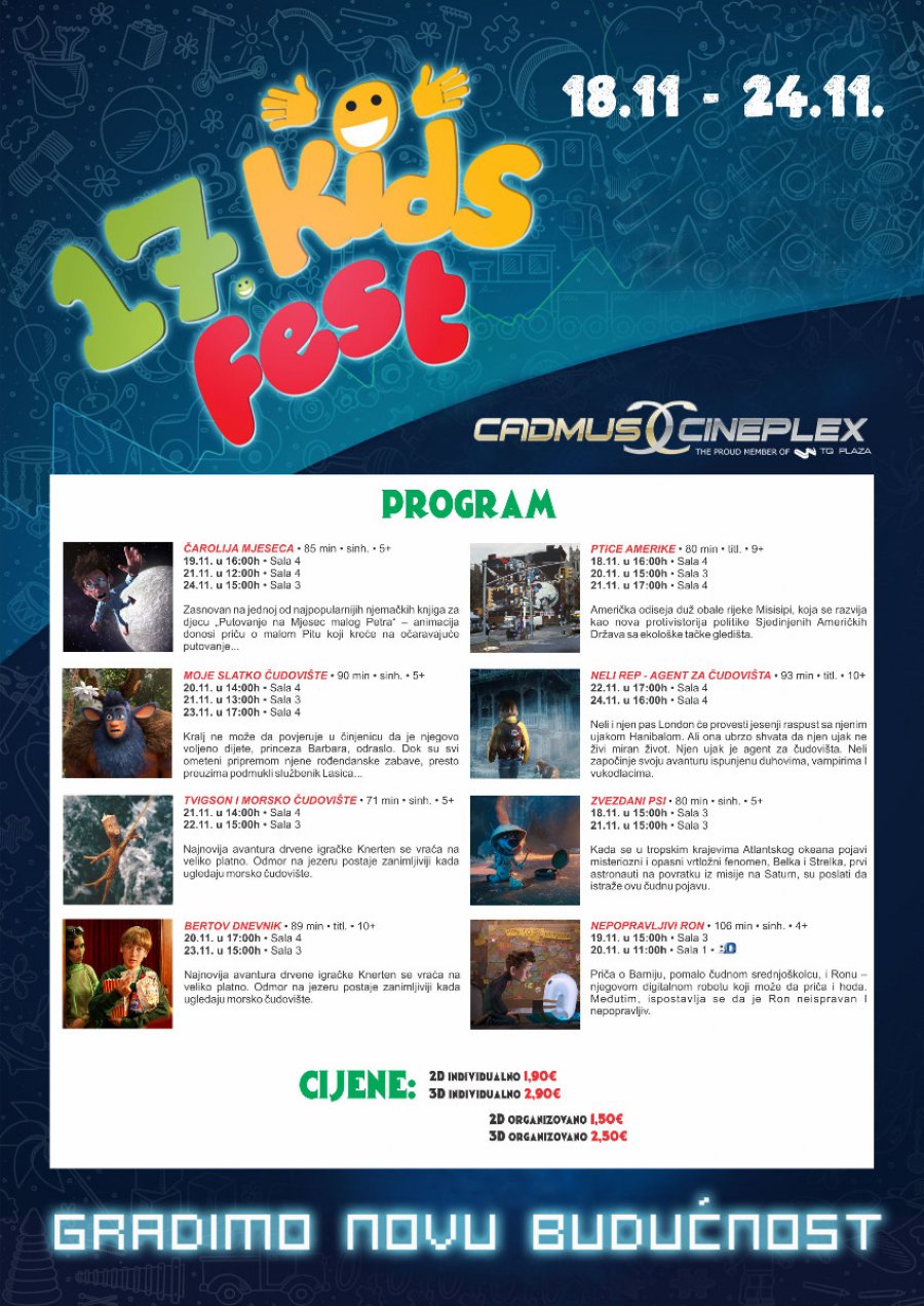 Kids Fest u Cadmus Cineplexu